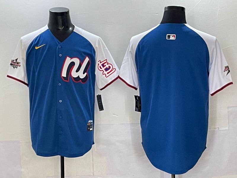 Men St.Louis Cardinals Blank Blue white All star 2025 Nike MLB Jersey style 01